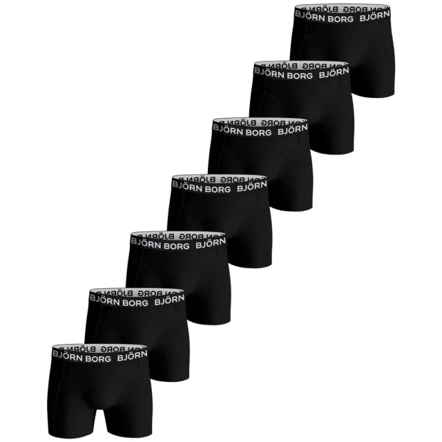 Björn Borg Cotton Stretch boxershorts zwart