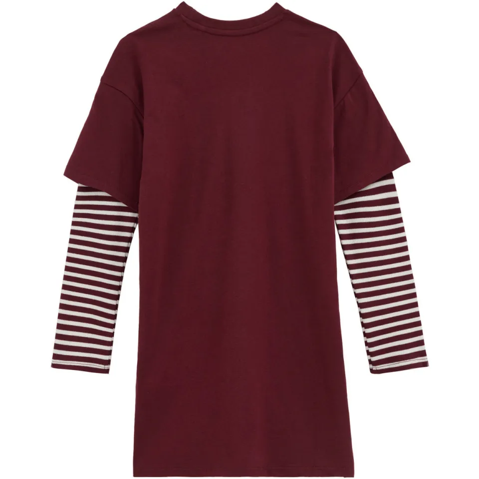 WE Fashion T-shirtjurk donkerrood, foto 3