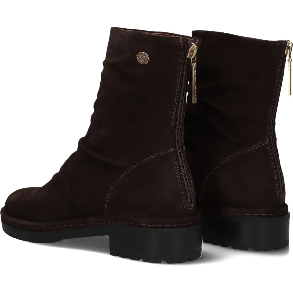 Fred de la Bretoniere Flint Jimmy leren suède enkelboots - donkerbruin, foto 4
