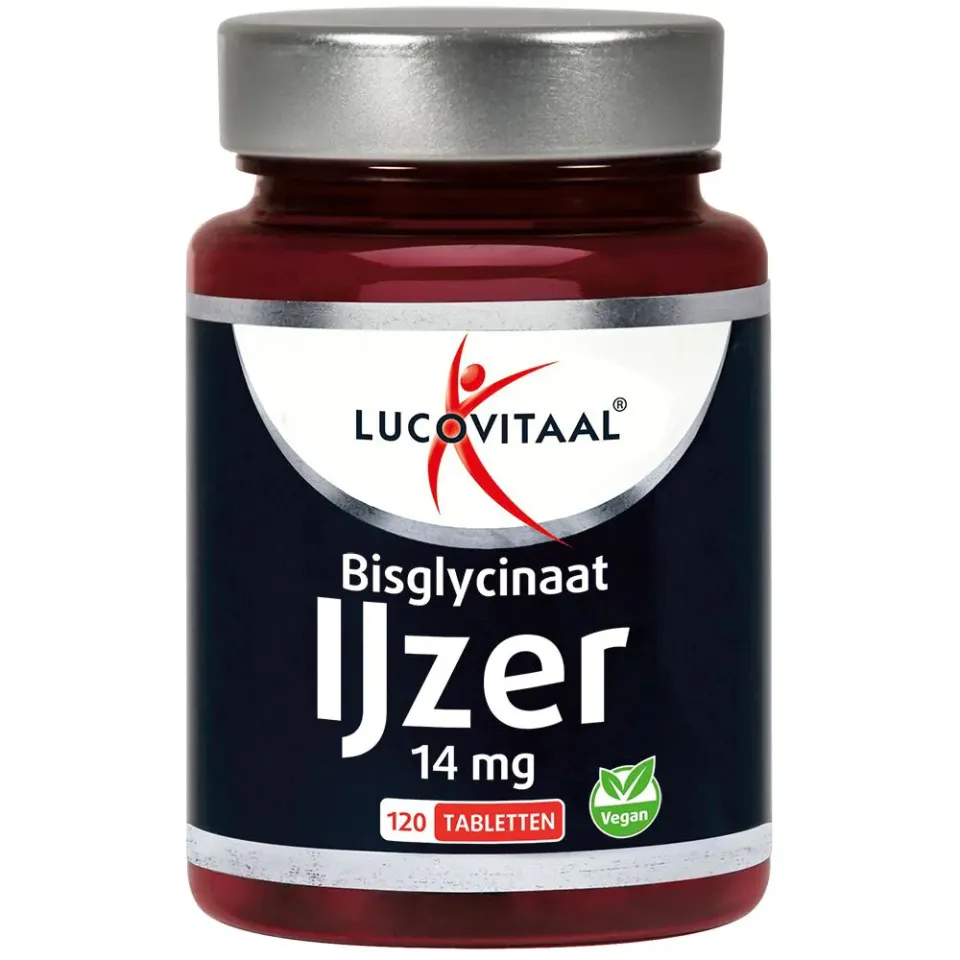 2+3 gratis: Lucovitaal IJzer Bisglycinaat 100% 120 tabletten, foto 2