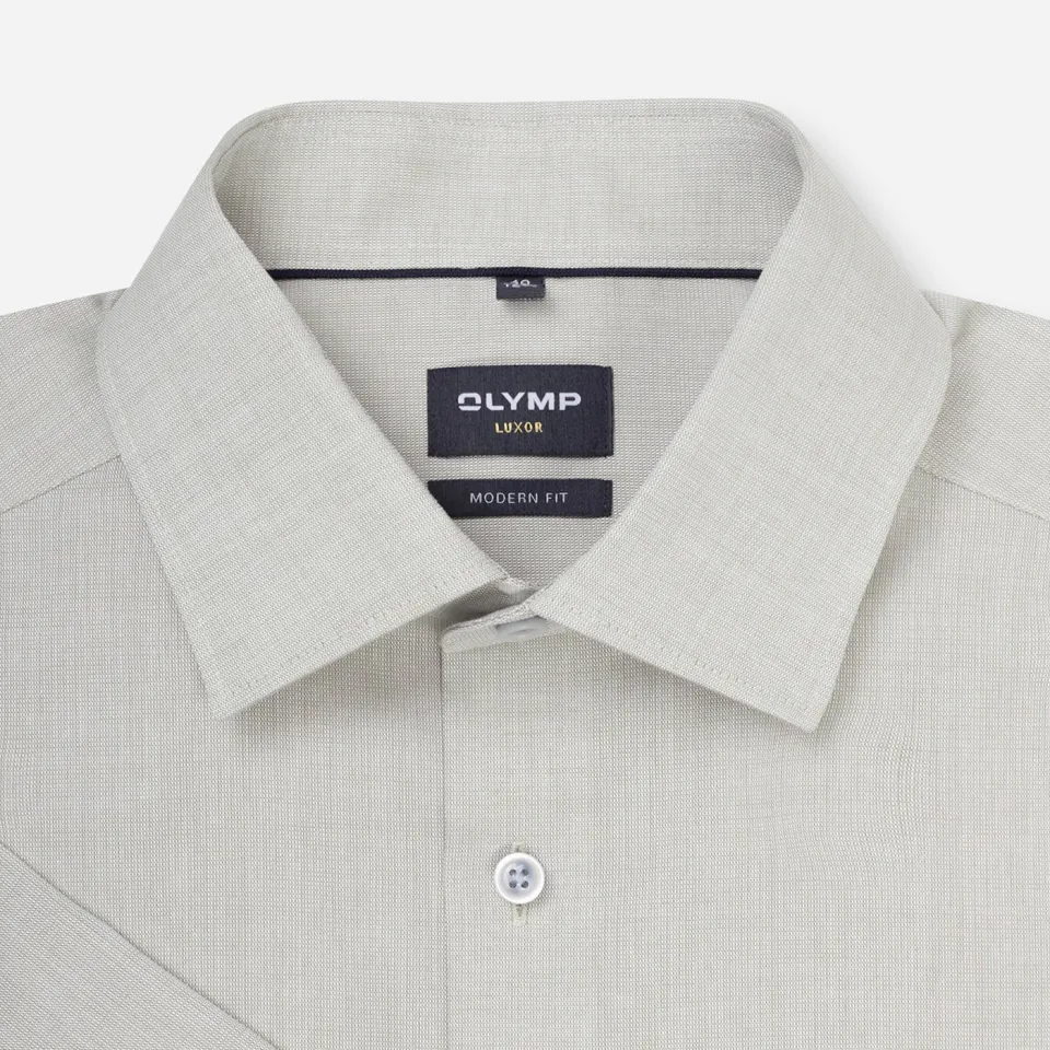 Olymp comfort casual overhemd olijfgroen, foto 4