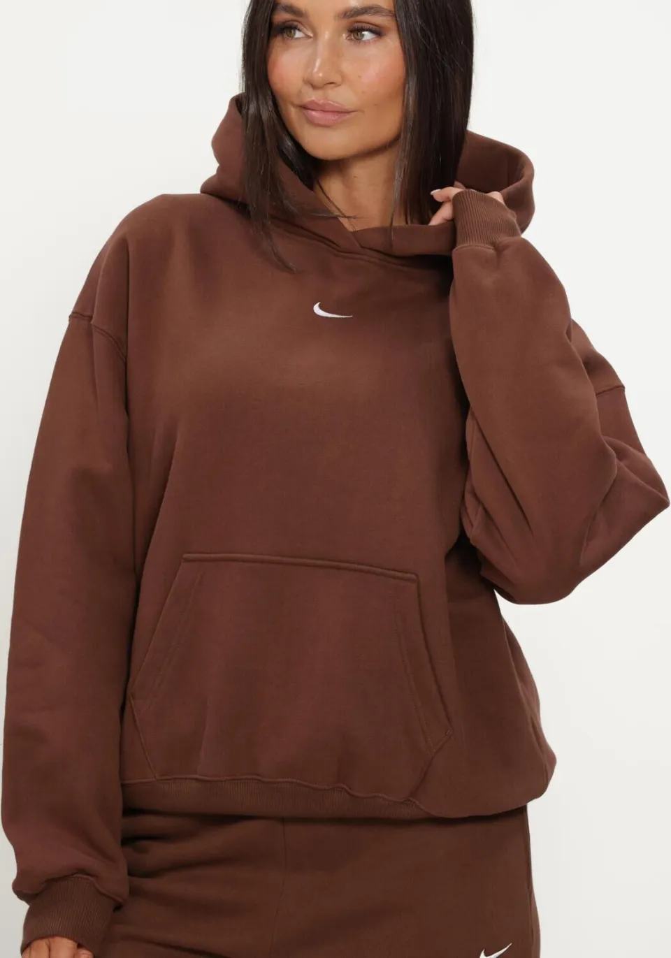 Dames Truien & Vesten Nike Studio Fleece - Bruin, foto 4