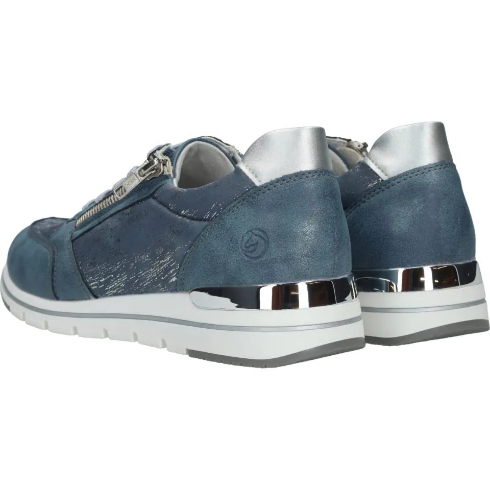 Remonte Sneakers Dames Blauw, foto 3