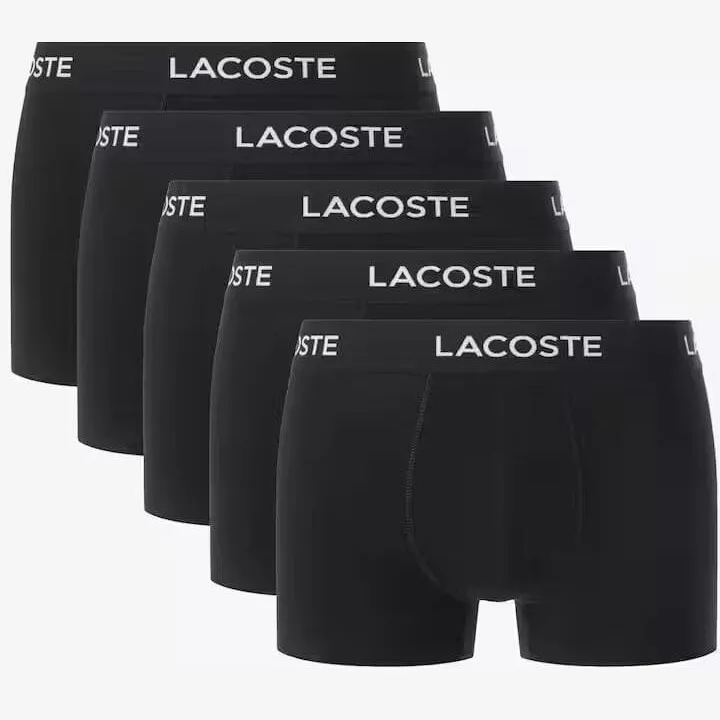 Lacoste Stretchcotton Trunk boxershorts zwart (5-pack), foto 3