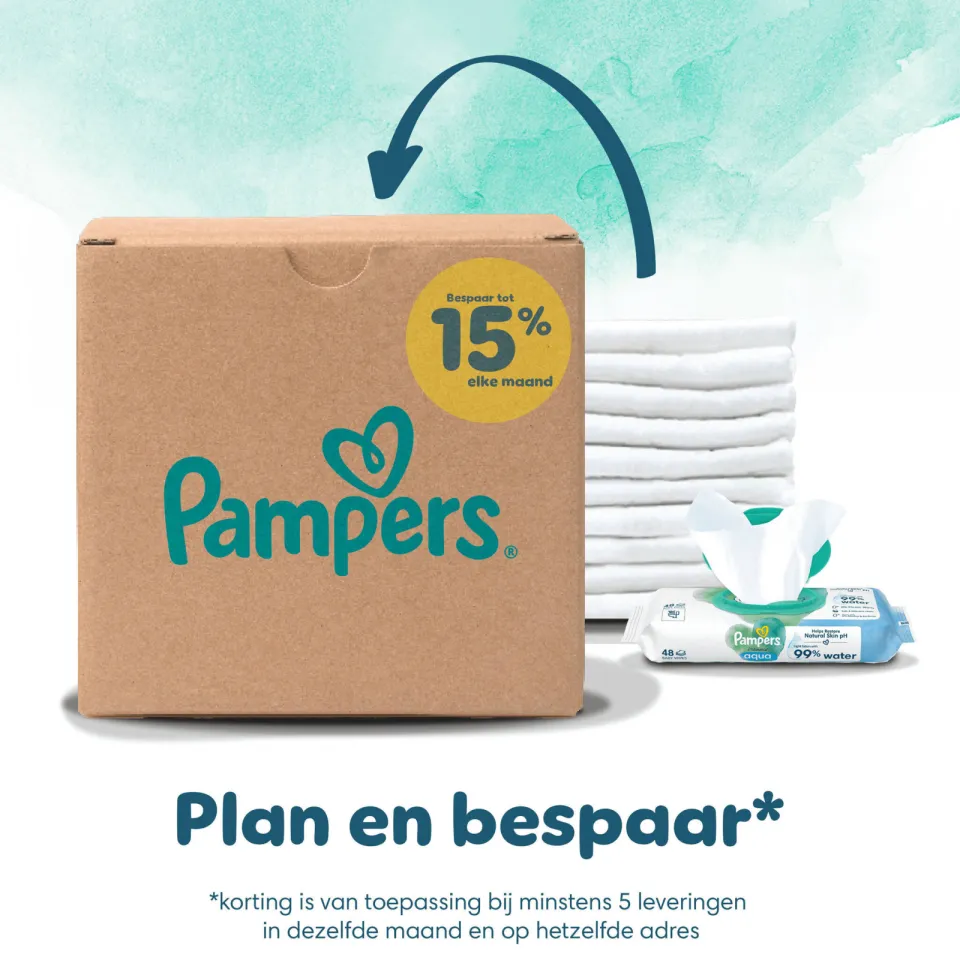 Pampers Harmonie Maat 1 maandbox - 180 luiers, 2kg-5kg, foto 5