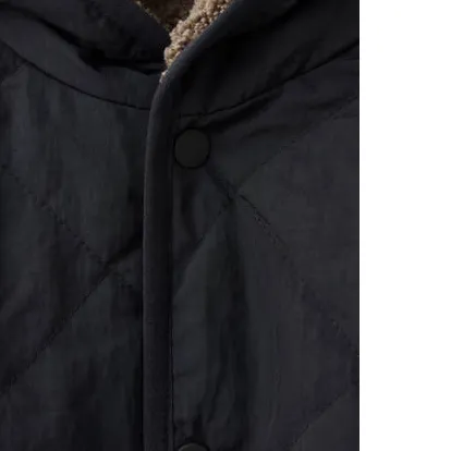 Mango gewatteerde winterjas zwart met capuchon, foto 5