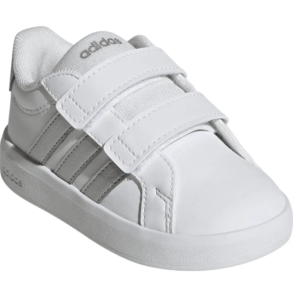 Adidas Sportswear Grand Court 3.0 imitatieleren sneakers - wit/zilver, foto 3