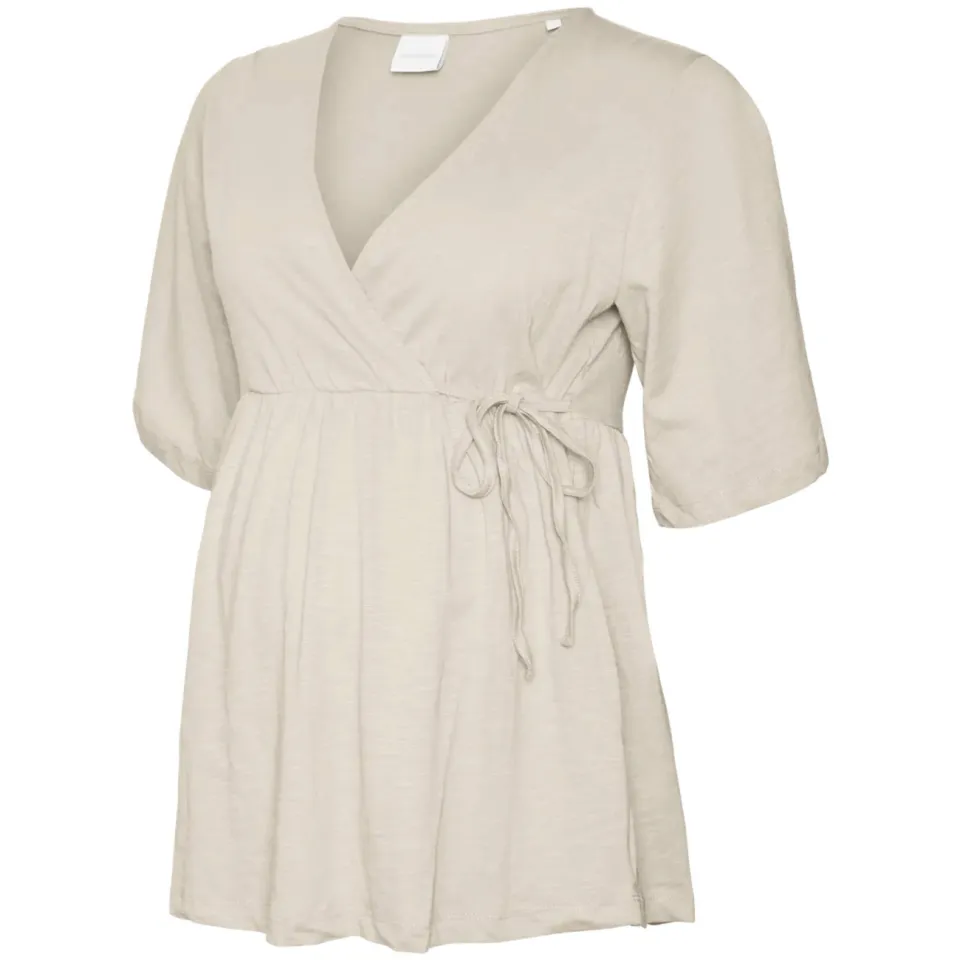 Mamalicious overslagtop beige, foto 2