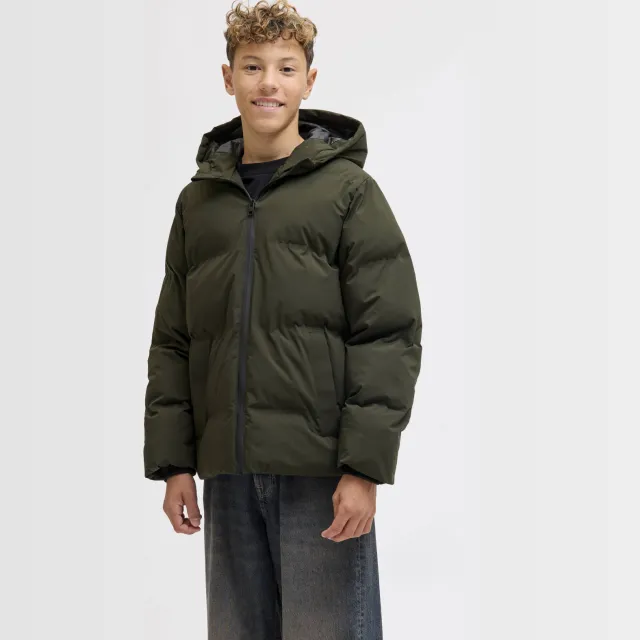 Jack & Jones gewatteerde jas donkergroen, foto 3