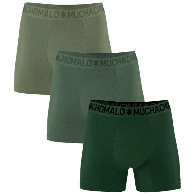 Muchachomalo Heren 3-pack Boxershorts Groen