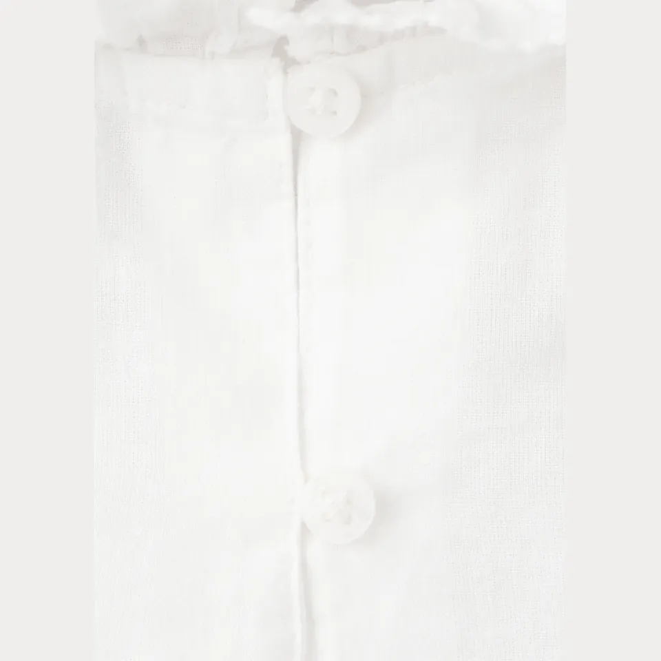 Mango Kids katoenen romper met ruches - wit, foto 4