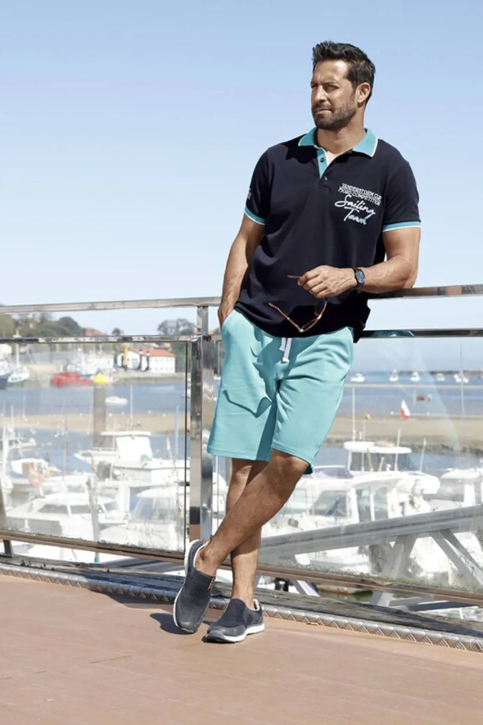 Jan Vanderstorm regular polo IWAR Plus donkerblauw, foto 3