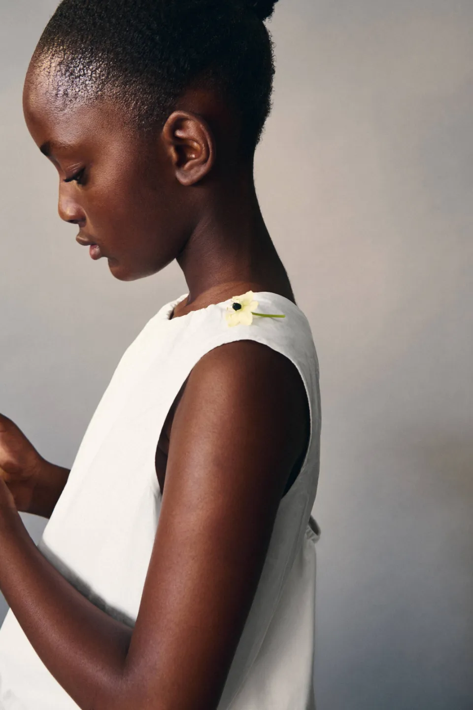 Mango top met cut-out wit