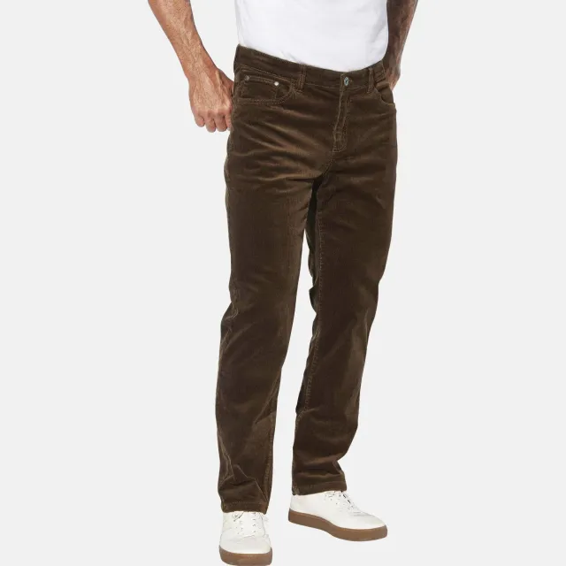Jan Vanderstorm HARSTAD corduroy broek donkerbruin