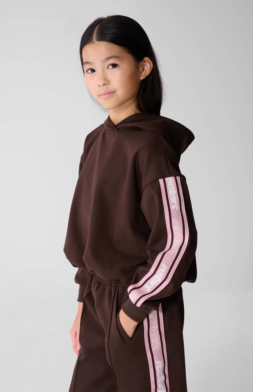 Shoeby hoodie - donkerbruin/roze, foto 5