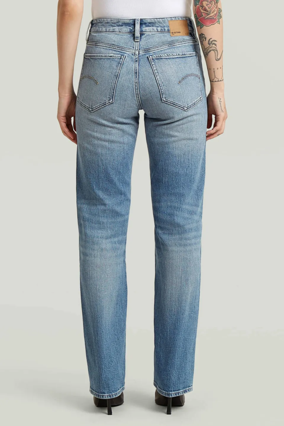 G-Star Raw G-STAR straight leg jeans blauw, foto 4