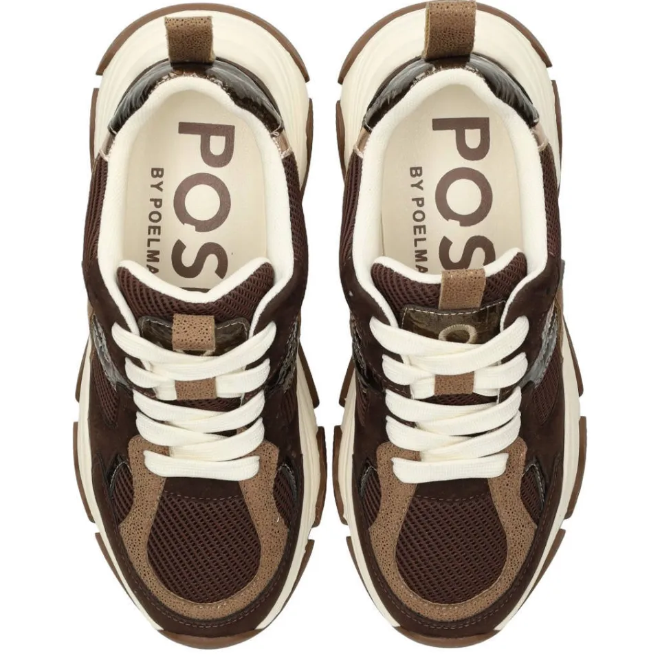 POSH by Poelman Sneakers Heren Bruin, foto 3