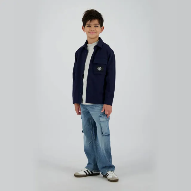 Raizzed overshirt donkerblauw