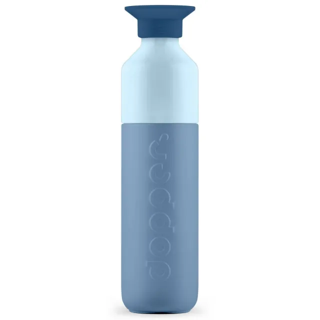Dopper Steel Drinkfles - Stainless steel - Coastal Blue - 490 ml Blauw