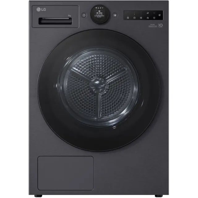 LG RT90X8YB Warmtepompdroger Zwart