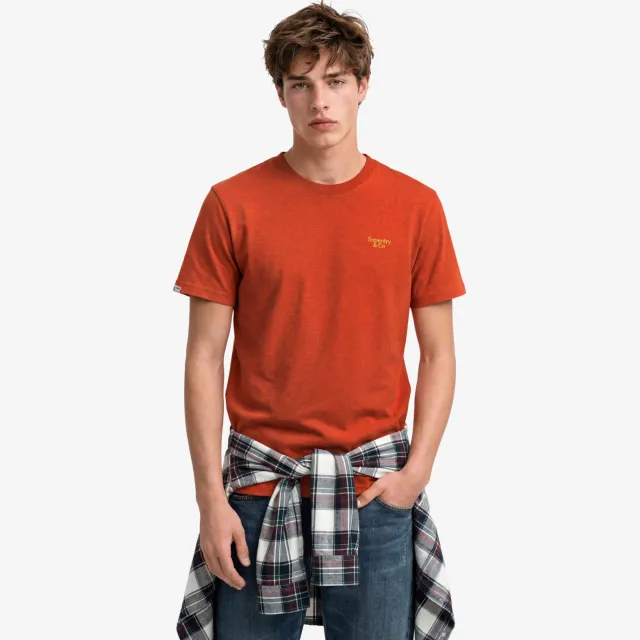 Superdry slim fit T-shirt - oranje