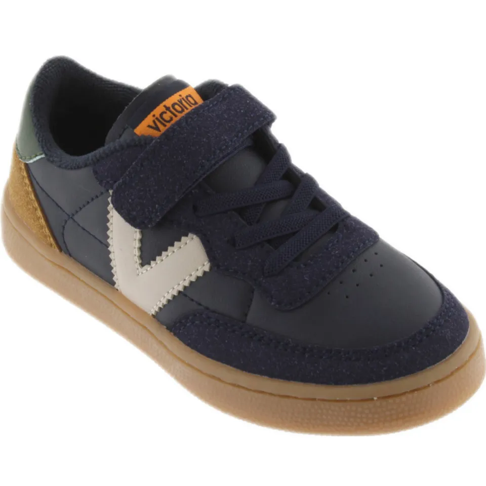 Victoria suède sneakers marineblauw, foto 2