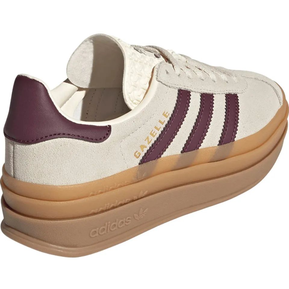 Adidas Originals Gazelle Bold leren sneakers - crème/bordeaux, foto 2
