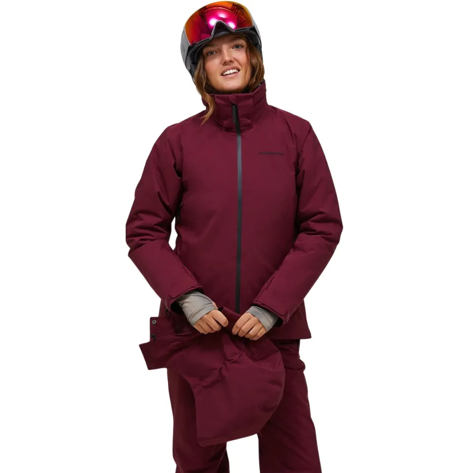 Peak Performance Women's Anima Insulated Jacket - Ski-jas, rood Bordeaux