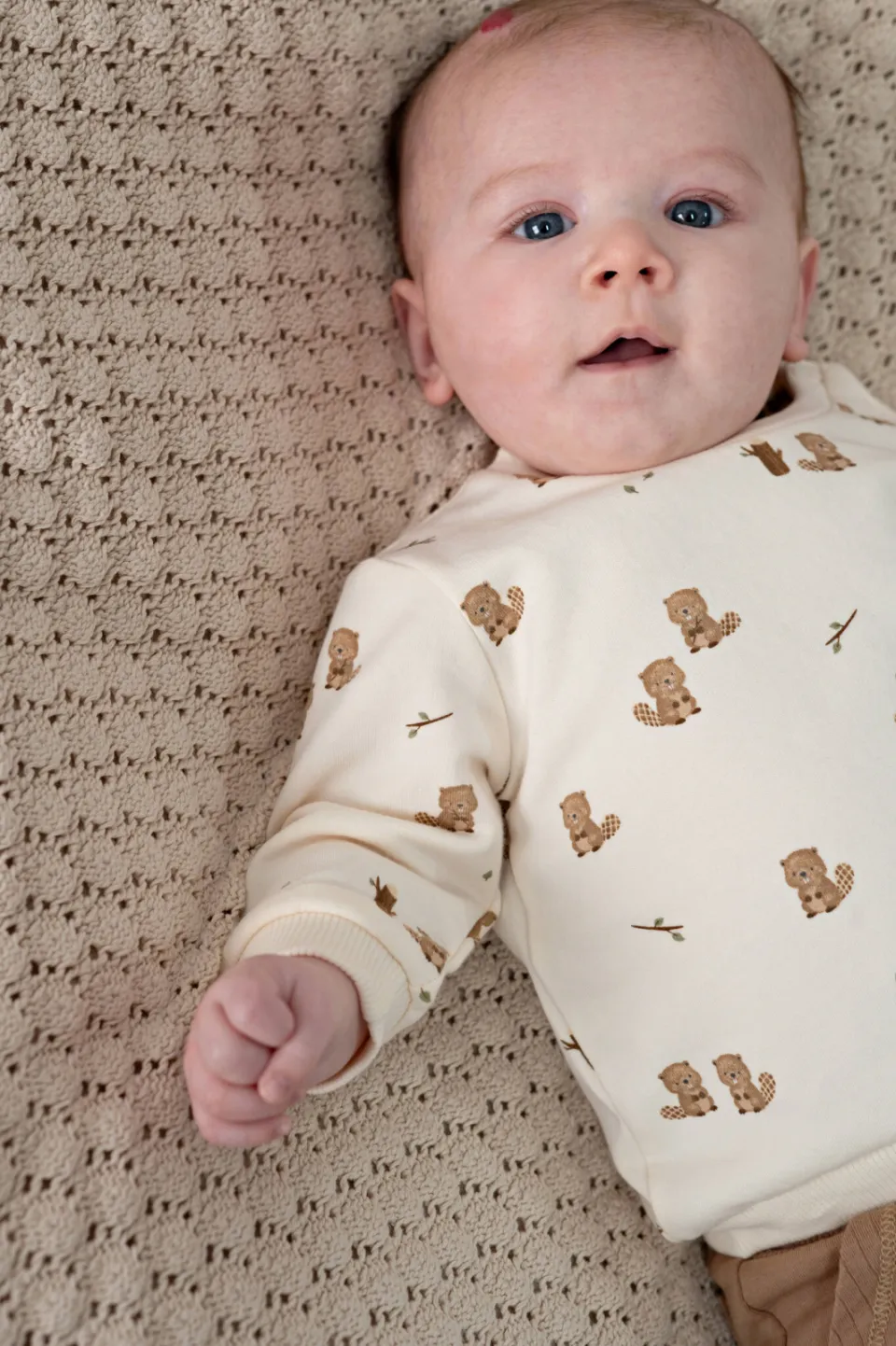 Feetje sweater Tiny Timber Tales - ecru, foto 6