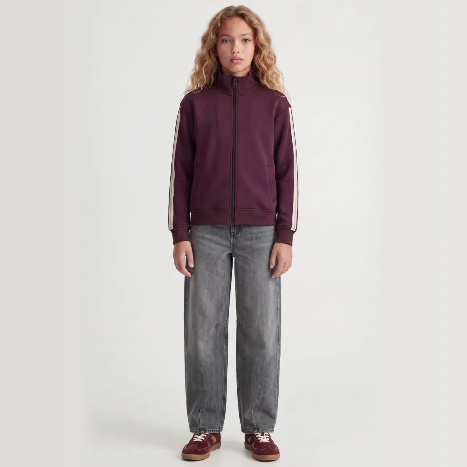 JJXX GIRL jas donkerrood