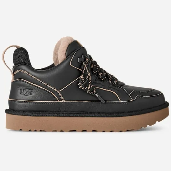 Ugg Lowmel Contrast-sneaker in Black, Polyester/Wol Black/Amphora