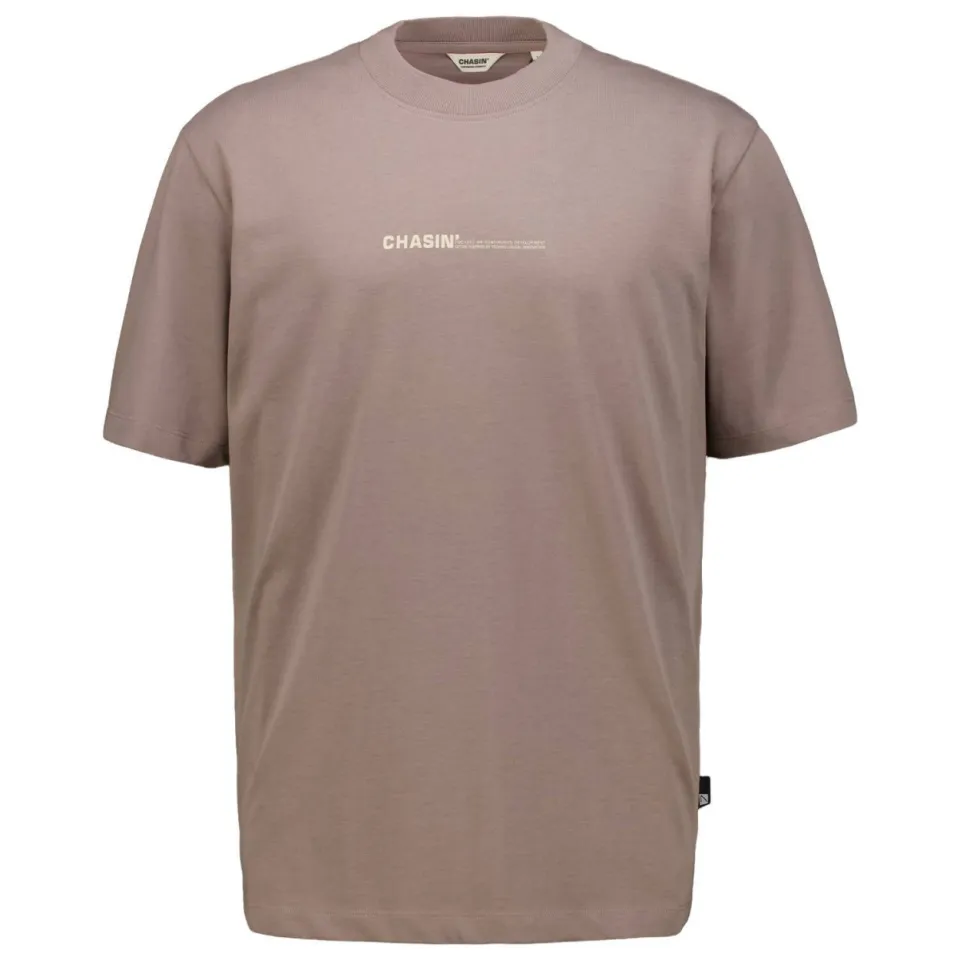 CHASIN' oversized T-shirt met backprint - driftwood taupe, foto 2