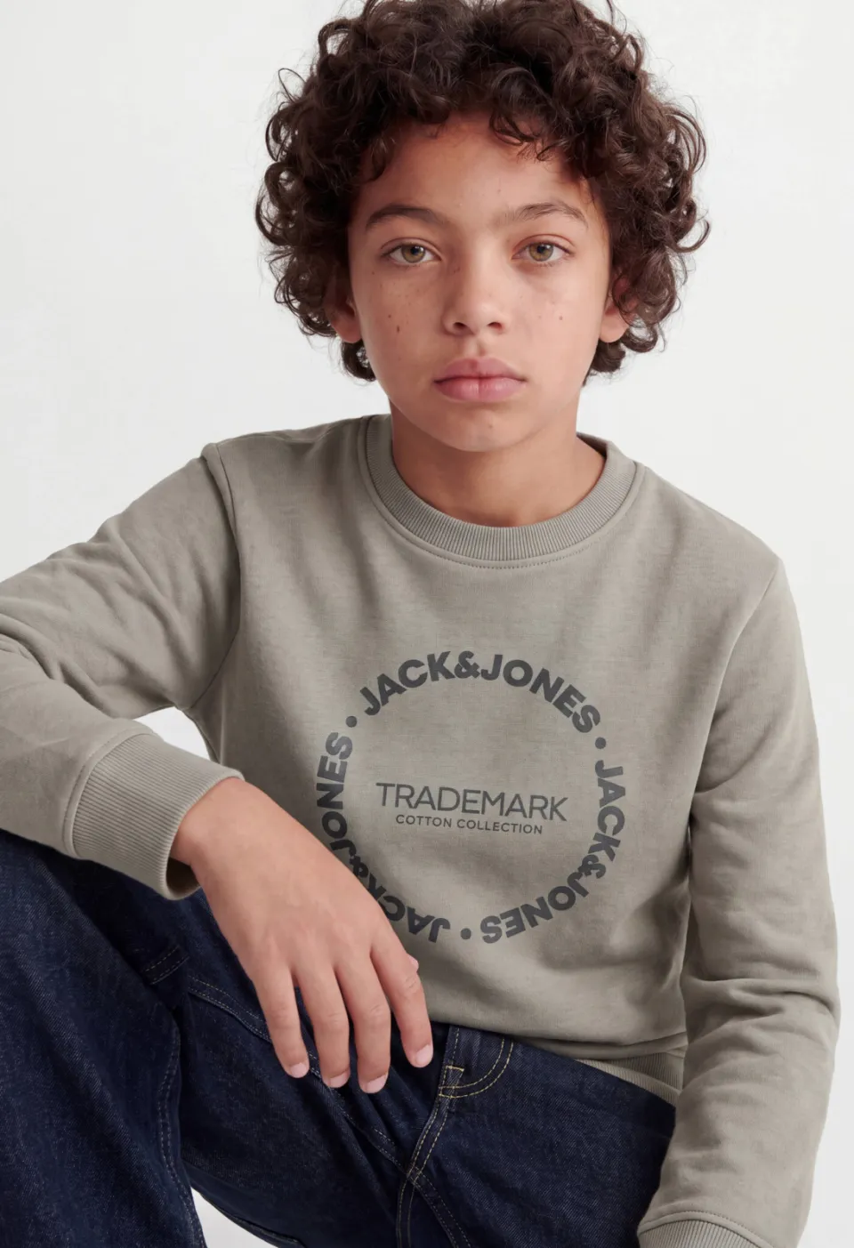 Jack & Jones JUNIOR sweater met tekst - groen, foto 8