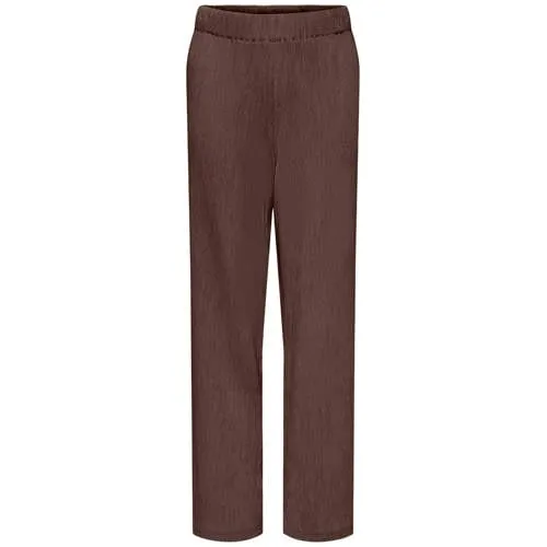 Only straight casual broek lila Donkerbruin