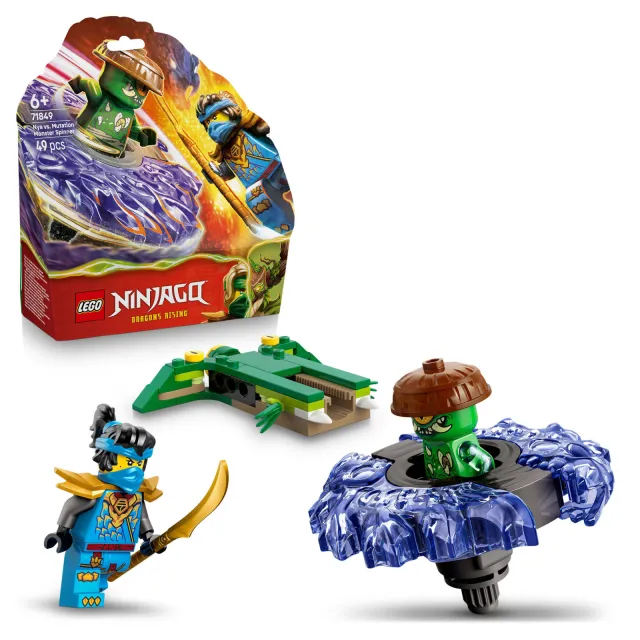 Lego Ninjago Nya vs. mutatiemonster in spinner 71849
