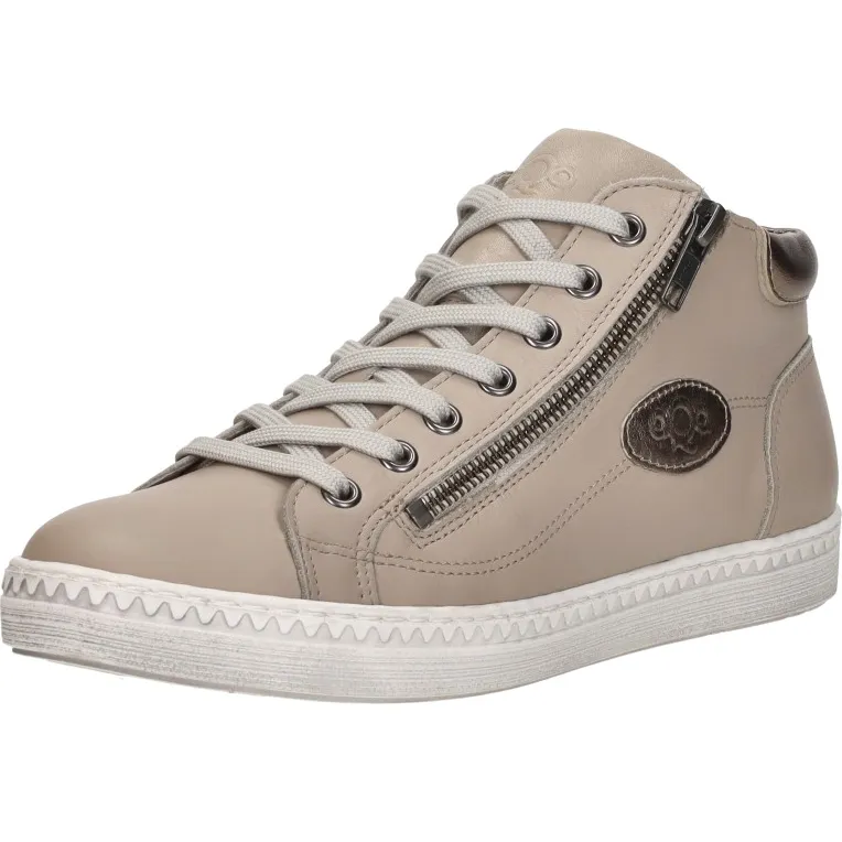 Aqa hoge veterschoenen taupe, foto 3