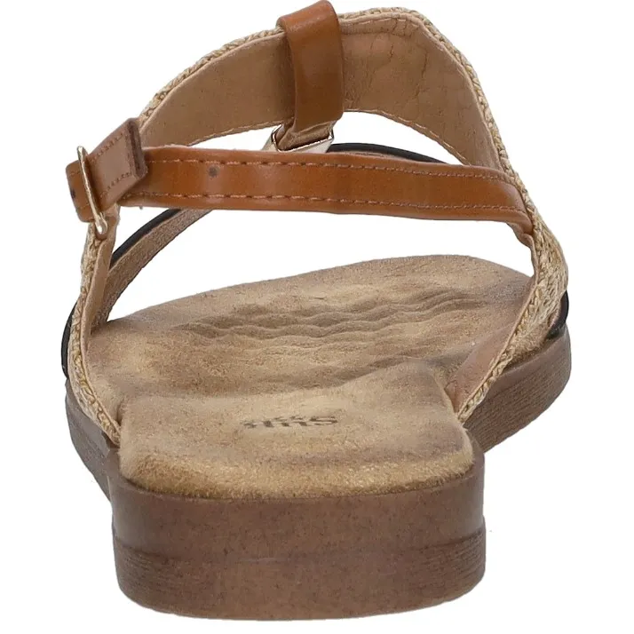 Sub55 platte sandalen zwart, foto 4