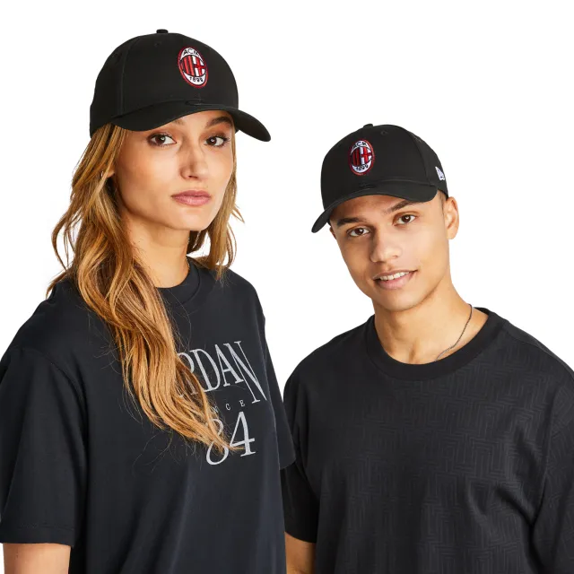New-Era Core 9FORTY AC Milan pet zwart