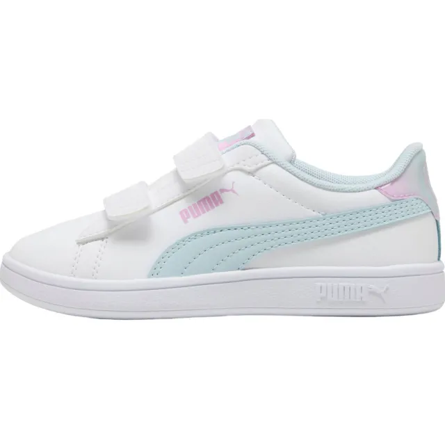 Puma Smash 3.0 sneakers - wit/lichtblauw, foto 2
