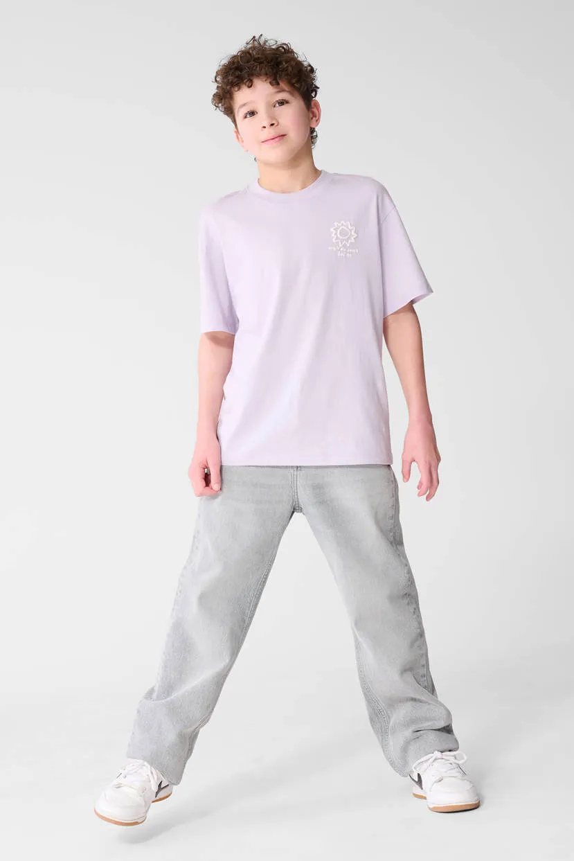 Shoeby T-shirt met backprint lila, foto 6