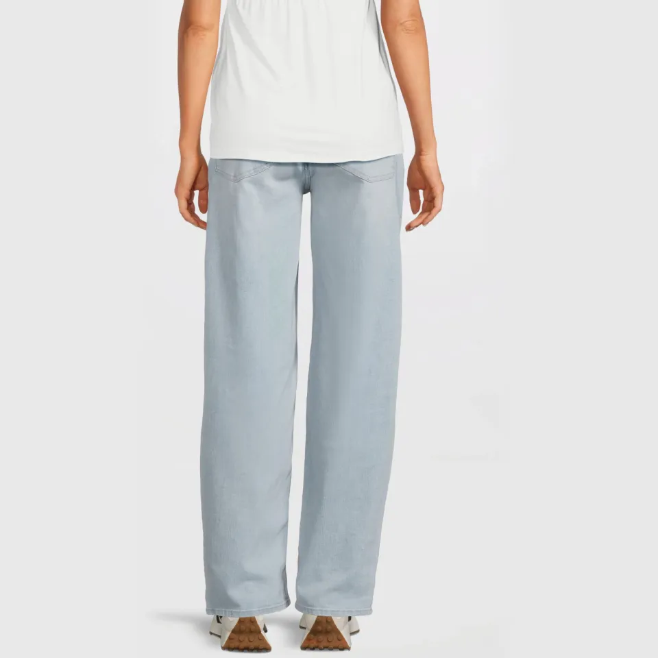 LOVE2WAIT zwangerschaps tapered jeans light blue denim, foto 8