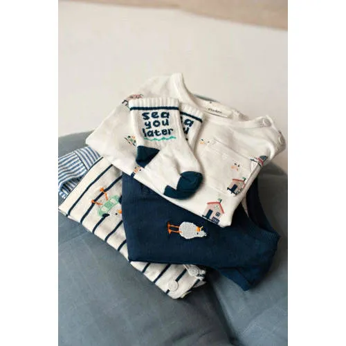 Feetje Seaside Happiness t-shirt ecru/blauw, foto 4