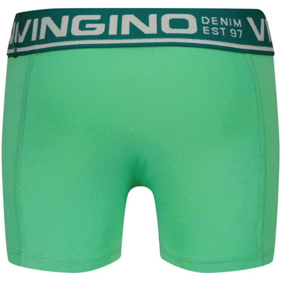 Vingino boxershorts set van 7 groen met print, foto 7