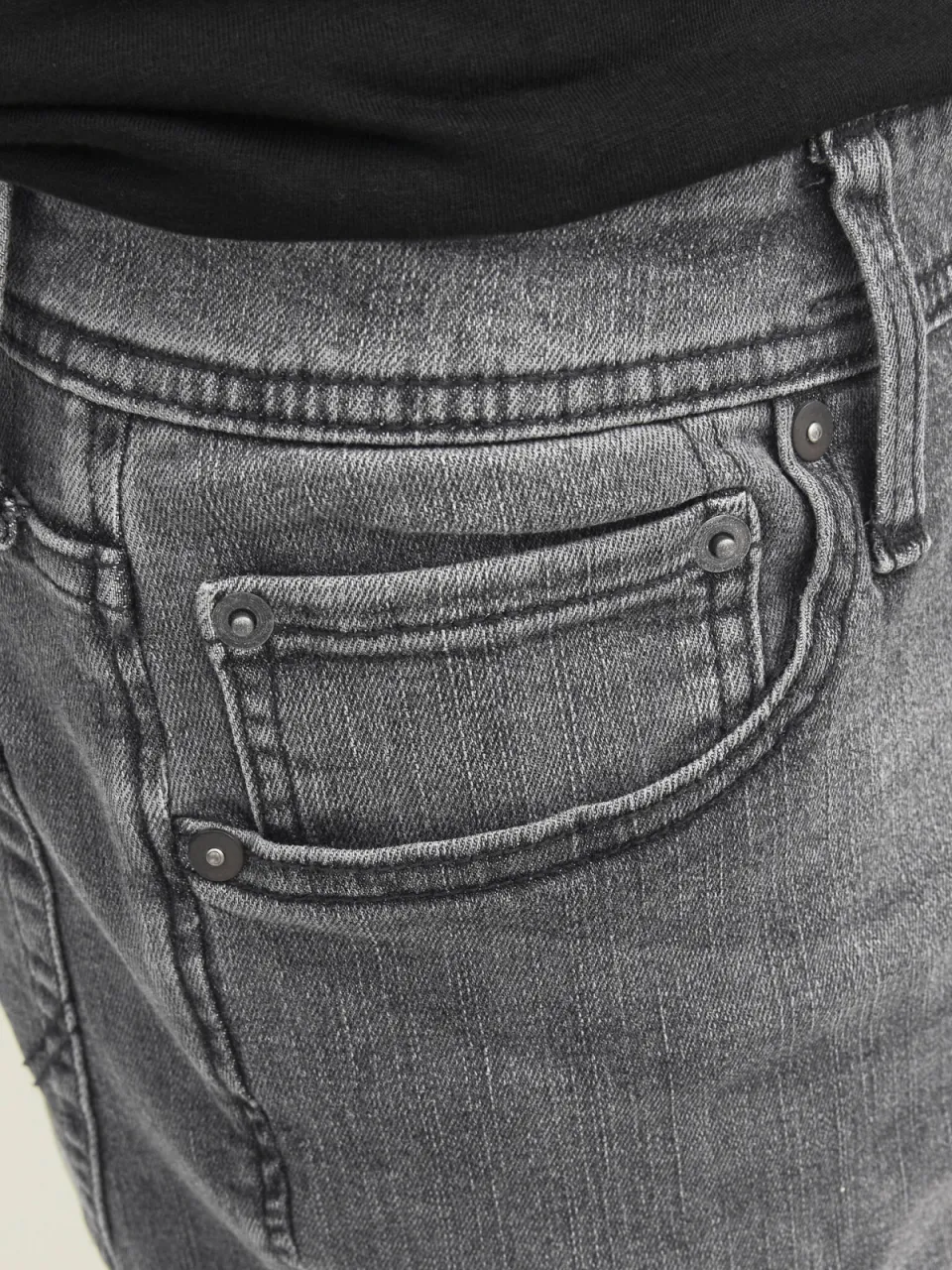 Jack & Jones JEANS INTELLIGENCE slim fit jeans JJIGLENN black denim, foto 5