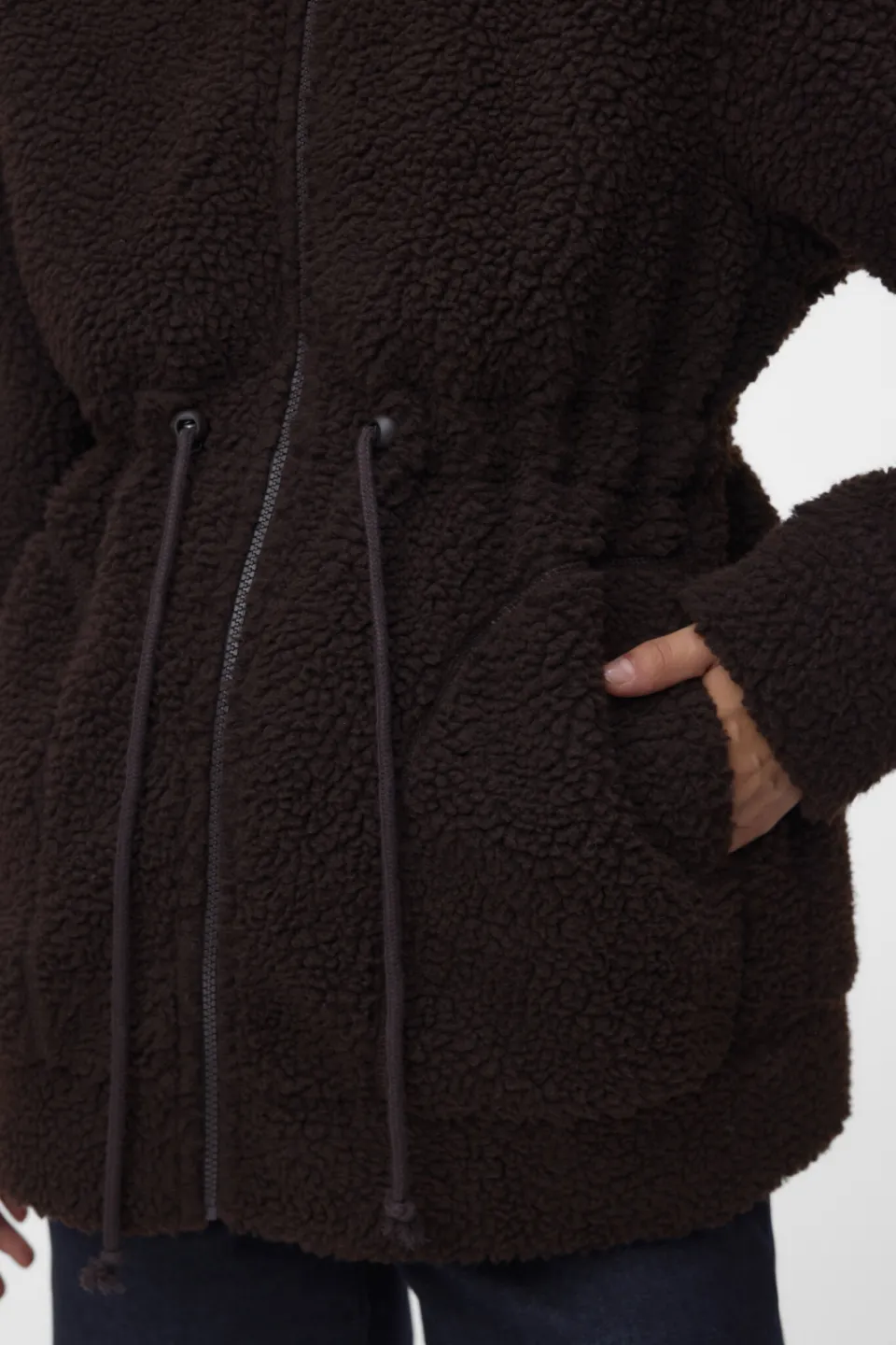 Mamalicious 3-in-1 teddy zwangerschapsjas donkerbruin, foto 8