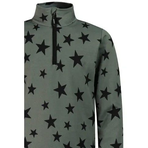 Protest PRTTopsy sweater met opstaande kraag en sterren - grijsgroen, foto 3