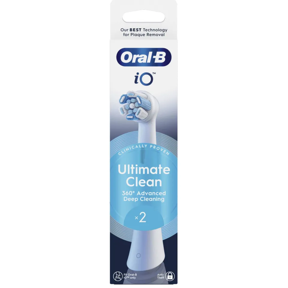 Oral-B iO Ultimate Clean opzetborstels - wit - 2 stuks, foto 5
