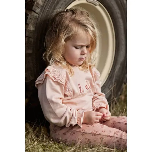 Little Dutch sweater met ruches en tekst - roze, foto 5