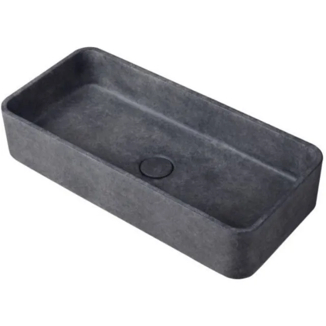 Ideavit Waskom Ideavit Idea.Max 60x28x12 cm Rechthoek Beton Donker Grijs
