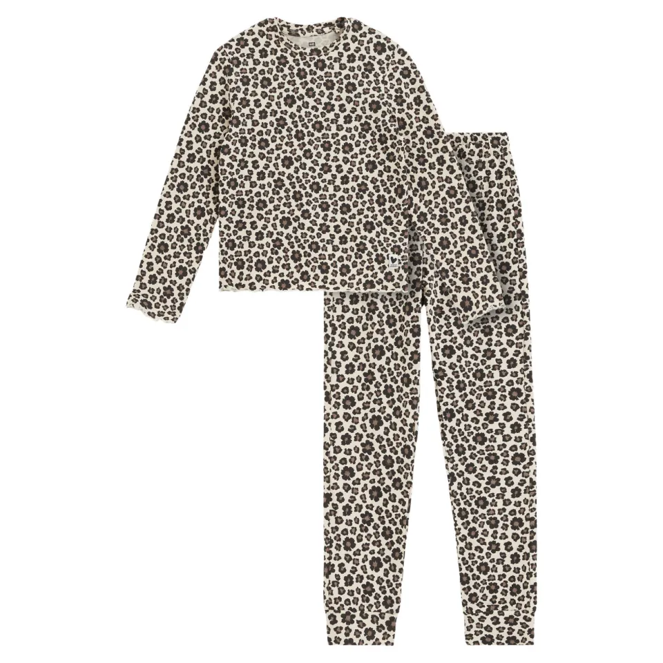 WE Fashion pyjama met panterprint beige/bruin, foto 2